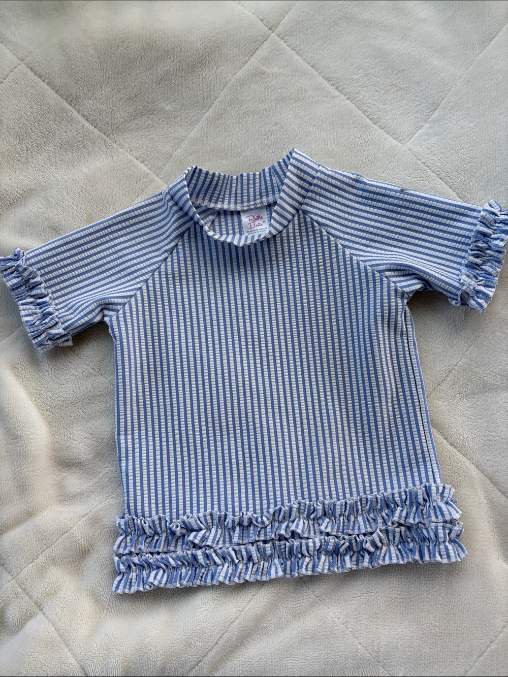 Ruffle Butts swim top, 3T.